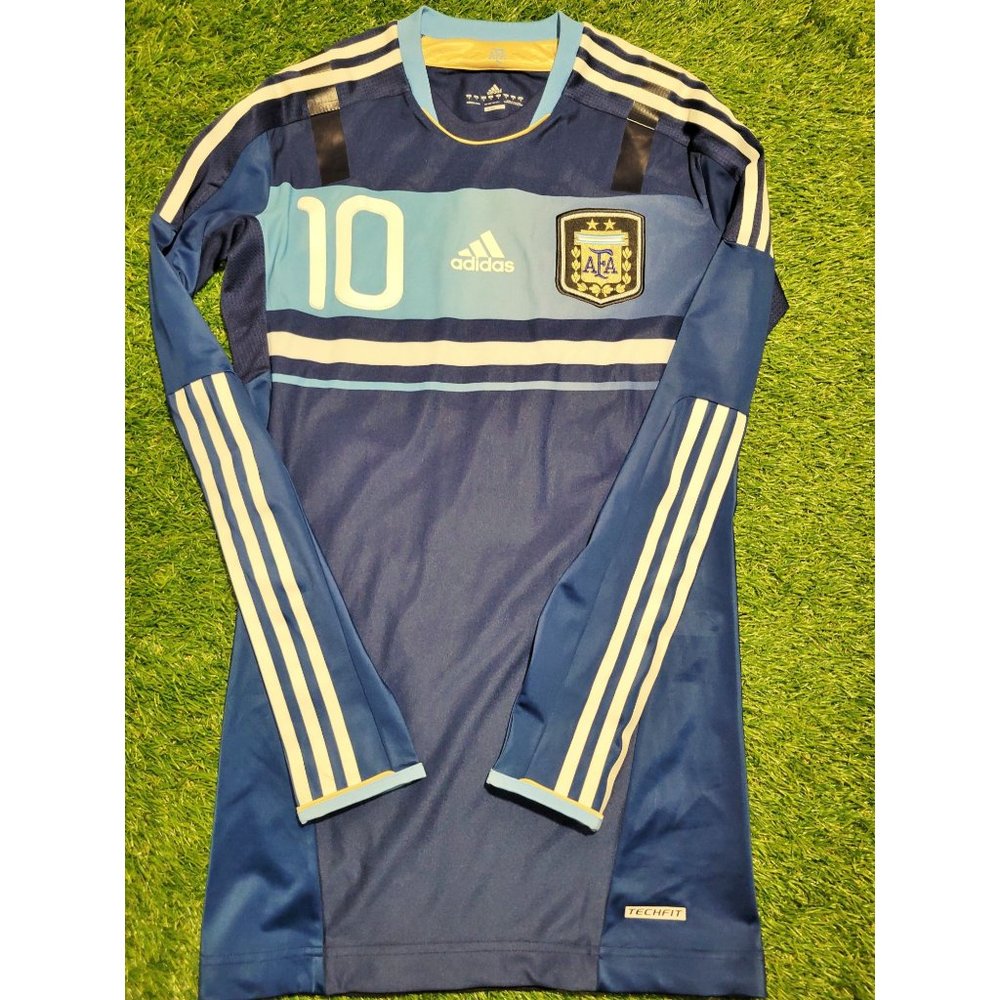 Messi Argentina COPA AMERICA TECHFIT PLAYER ISSUE 2011 Away Soccer Jersey S - Picture 2 of 8
